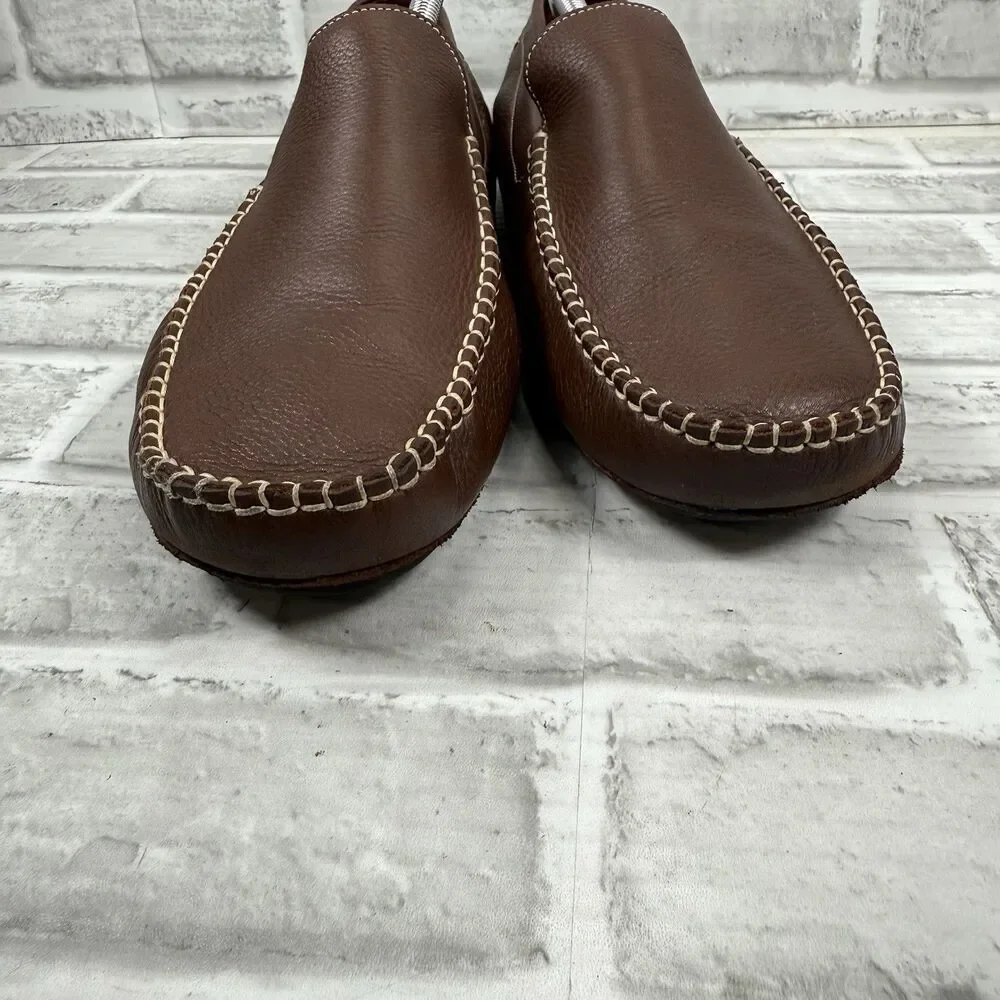 Cole Haan Somerset Venetian Driver Men's Size 12 Brown Leather Slip On Loafers